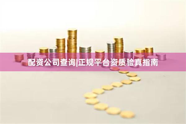 配资公司查询|正规平台资质验真指南